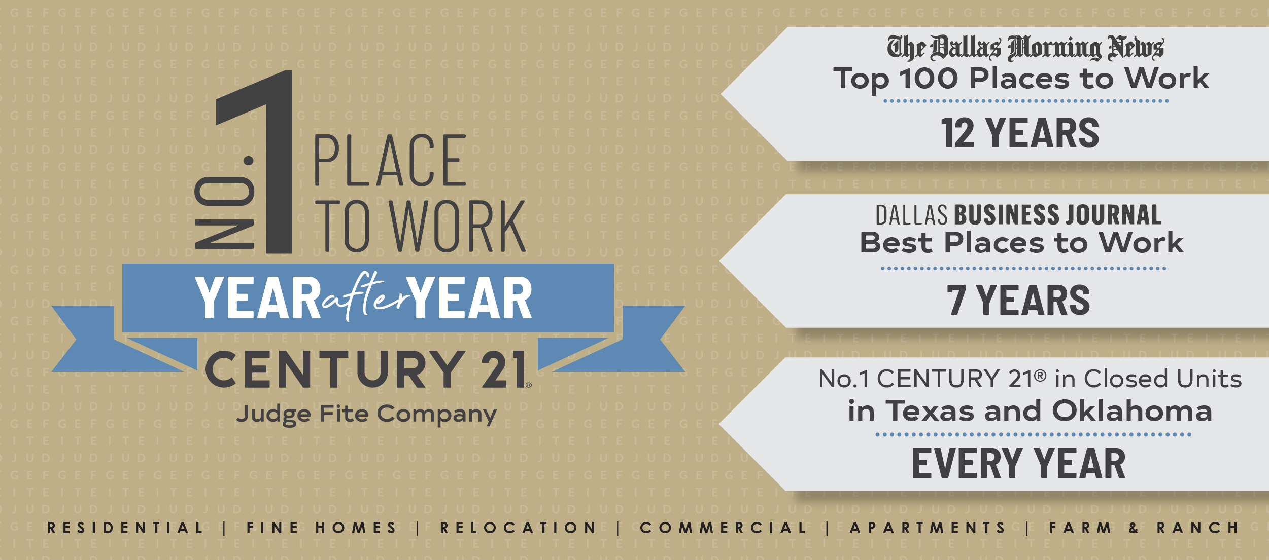 No 1 Place To Work Banner